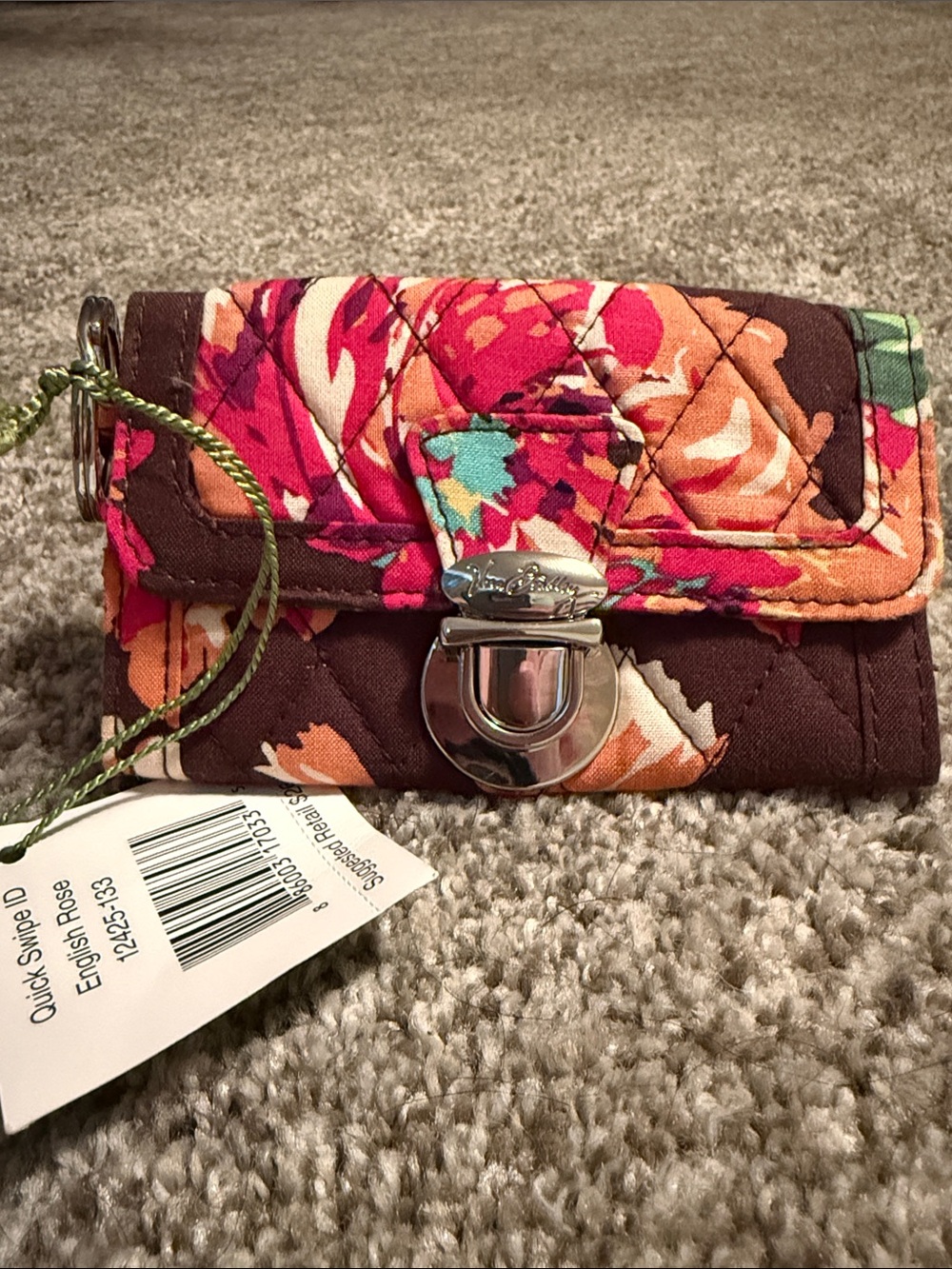 NWT Vera Bradley Quick Swipe ID in English Rose